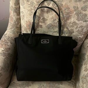 Kate Spade Black Nylon Tote
